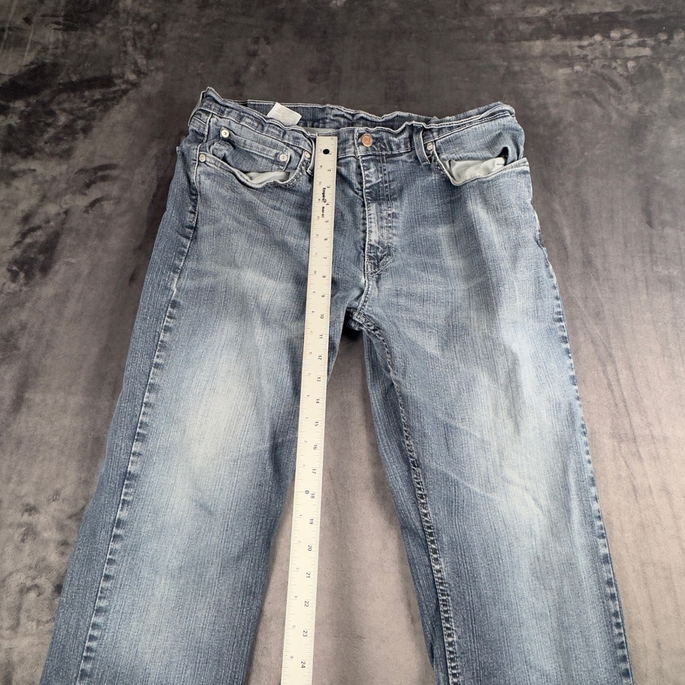 Levi's Jeans Mens 34x28 Blue WaterLess Straight Leg Denim 2408 - Picture 2 of 8